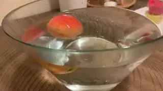 apples in water - do they float or sink??