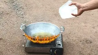 Dry Ice Vs Hot Oil | Experiment Hot Oil Vs Dry Ice - SK Experiment