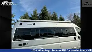 Amazing 2020 Winnebago Travato 59K Class B RV For Sale in Sandy, OR | RVUSA.com