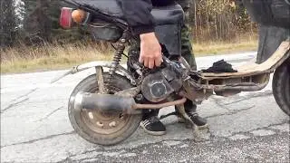 А мой китайский скутер заводится так