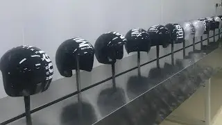 Automatic Helmet Paint Shop for PU Base Coat & PU Clear Coat