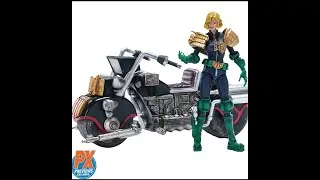 Judge Dredd Judge Anderson and Lawmaster MK II 1:18 Scale Action Figure Set - Previews Exclusive