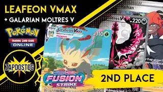 2nd Place Leafeon VMAX Deck With Galarian Moltres V Counters The Meta! (Pokemon TCG)
