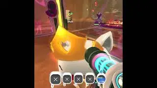 dressing up my cats (because i'm a cat lady) in slime rancher