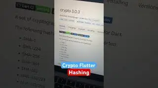 hashing algorithm in flutter #flutter #flutterwidgets