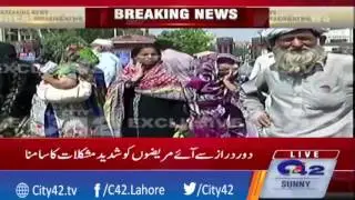 Paramedical staff protest outside Services Hospital