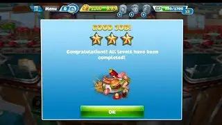 Cooking Fever : Fast Food Court 🍔✨ Level 40, 3 Stars ✨