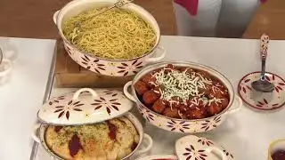 Temp-tations Old World 8-piece Oval Enamel Cookware Set on QVC