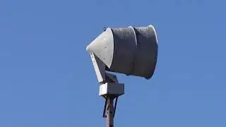 ACA P-50 tornado siren test, South Milwaukee, WI (alert & attack)