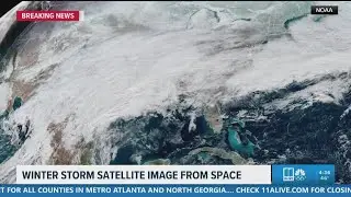 Take a look at this: Winter storm seen from space