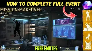 Free Fire Mission Makeover Event Free Bundles & Emotes | Mission Makeover Event Free Fire