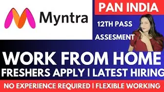 Myntra | Live Test Answer | Work From Home | 12th Pass | Chat Support | Pan India | Latest Job 2025