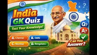 👉 India GK Quiz 🇮🇳 | Can You Answer These Questions? | Series -1 | #IndianGK #GKQuiz