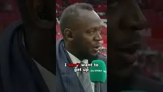 Usain Bolt hilarious moment during interview about Man United 🤣🤣