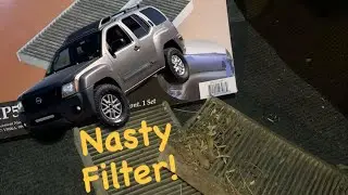 Nasty Nissan Xterra Cabin Air Filter Change.
