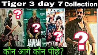 Tiger 3 Day 7 Collection Comperesion Pathan jawaan Gadar 2 Box Office  Collection