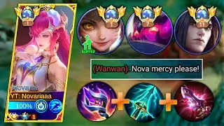AUTO WINSTREAK RANKED!! | GLOBAL NOVARIA RECOMMENDED HACK DAMAGE BUILD & EMBLEM 2025 (must try) MLBB