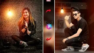 Dark Background Photo Editing | Light concept Photo Editing | PicsArt Tutorial On Android | In Hindi
