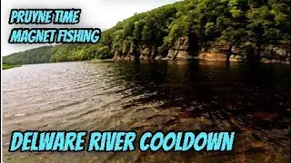 OLD RAILS to Cool Waters | Delaware River Wading in Sparrowbush NY Pruyne Time Magnet Fishing