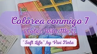 Colorea conmigo 7 (Color With Me 7) |🌧💤| &iquest;Color pastel? #asmr #coloringbook