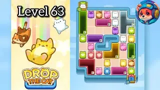 Drop the cat Level 63 &ndash; Puzzle Game Walkthrough & Solutions | Mobile Gameplay 