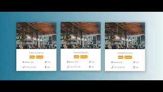 Create modern responsive restaurant card using HTML and CSS | Simple Modern Design