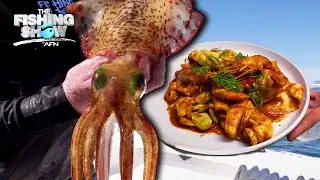 Ловля и приготовление кальмаров возле мыса Уилсонс