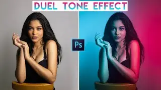 Photoshop Tutorial | Easy Duel Tone lighting Effect Teal and Red Portraits