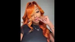 Nadula Hair Orange Ginger Body Wave 13x4 Lace Front Human Hair Wigs with Baby Hair Preplucked