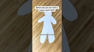 Poppet Made of Paper #witchcraft #poppets #spells #artwitch