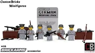 BrickArms Weapon Pack mit Custombricks Minifiguren aus LEGO &reg; Steinen
