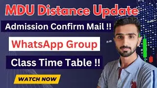 Mdu Distance WhatsApp Group || Mdu Distance Classes || Mdu Distance Exams || Mdu Distance Admission