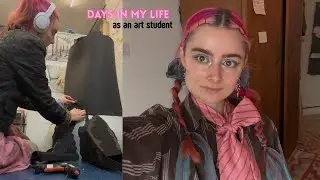 Days the life of a visual Arts student in Amsterdam - working on a costume, getting into a routine