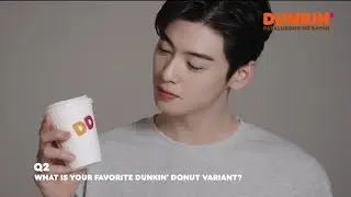CHA EUN WOO dunkin donut philippines endoresment 😍 l #chaeunwoo #dunkindonut
