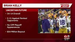 LSU Head Coach Brian Kelly's future with program uncertain after disappointing loss to Texas A&M
