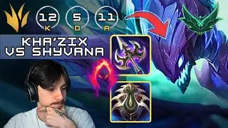 KHA'ZIX SEASON 16 JUNGLE CARRY vs SHYVANA (DUOQ FT. SUPA)