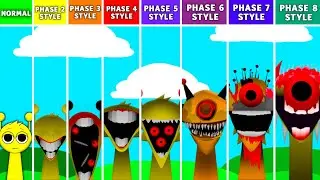 Sprunki Original But VS Phase 2-3-4-5-6-7-8 Style (DAYLIGHT Version)