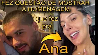 🚨 ZÉ FELIPE FAZ QUESTÃO DE MOSTRAR HOMENGEM QUE FEZ EM SEU CORPO PARA ANA CASTELA. 😍
