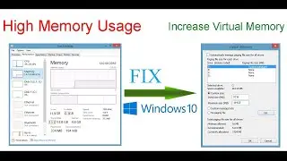 How to fix high memory usage| By increasing virtual memory (VRAM) on Windows 10