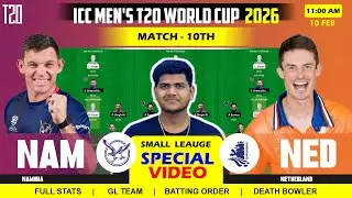 NED vs NAM Team || NED vs NAM Prediction || Netherlands vs Namibia 10TH ICC T20 WC 