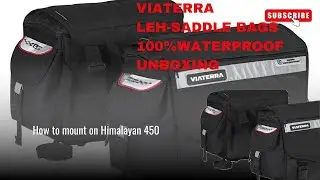 VIATERRA LEH-SADDLE BAGS UNBOXING || 💯 % WATERPROOF ll HIMALAYAN 450 