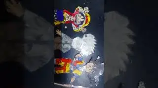 #anime #manga #phonk #music drawing of power full anime Luffy gojo and Goku
