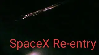 Fire ball burning over Woodland WA- SpaceX second stage re-entry and burn up.