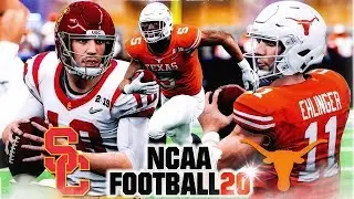 NCAA Football 20 x Madden 20 PS4 NCAA Football Mod Gameplay! USC vs Texas 🌹Rose Bowl Rematch!!!