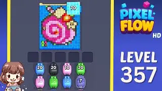 Pixel Flow Level 357 Solution Walkthrough
