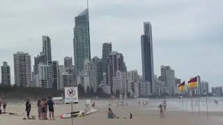 ASMR Beach Walk Along Gold Coast Beach Australia