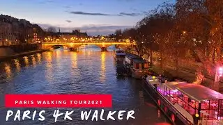 🇫🇷Beautiful River Seine at Night l 08 November 2021