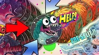 PRE-SPLIT HACK IN MOTION !! ULTRA SMALLEST SAME SIZED POPSPLIT?! BRUTAL DOUBLESPLITS In Agar.io
