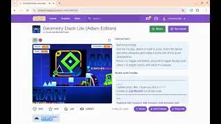 Searching scratch till i find a proper geometry dash game(horrible)