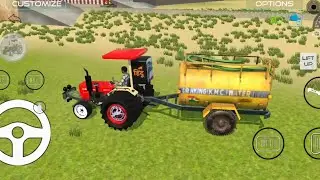 Indian Swaraj with water tanker machine driving game on the road #automobile #tractordriving #gaming
